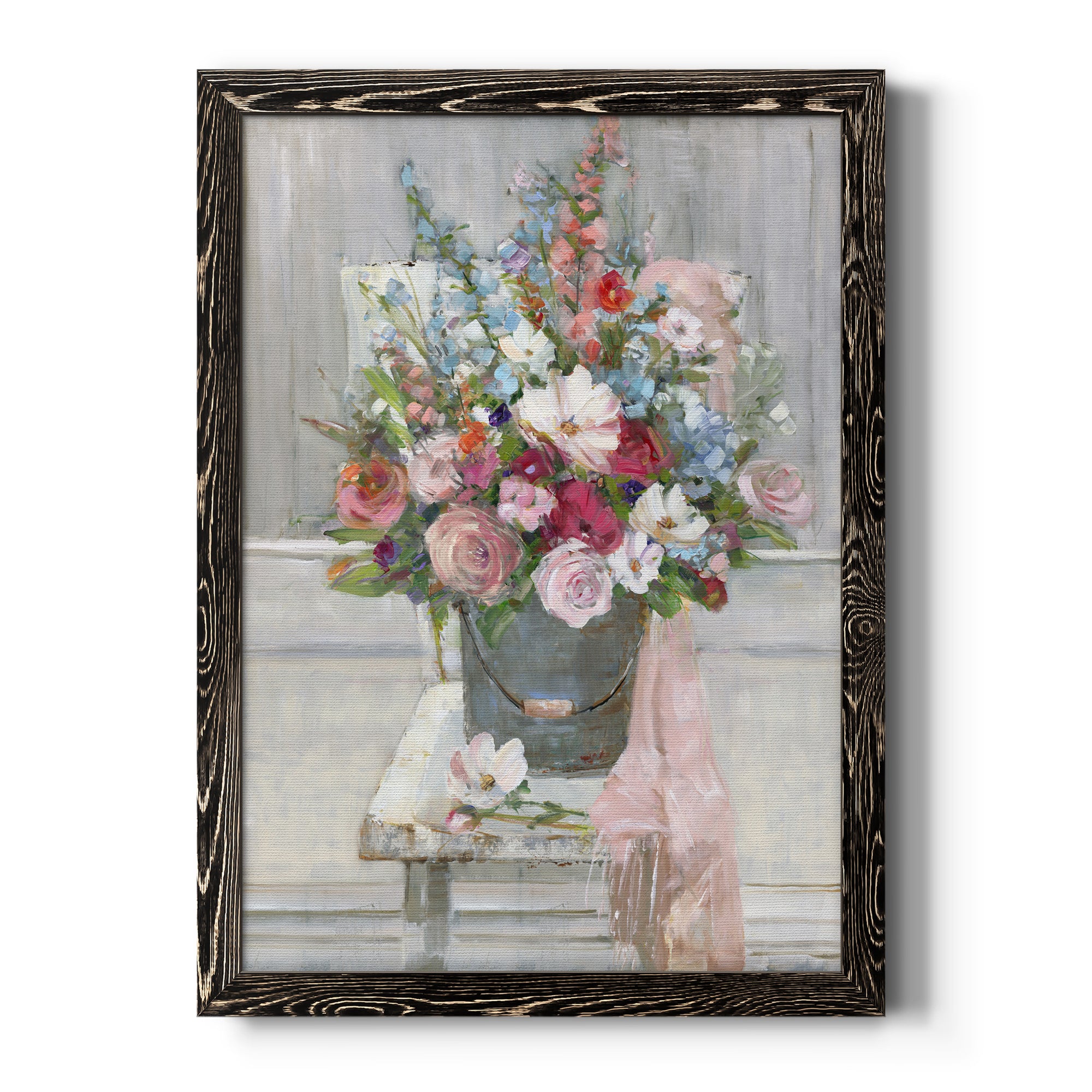 Sit Down For A Spell - Premium Canvas Framed in Barnwood - Ready to Hang
