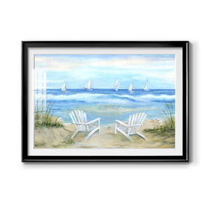 Seaside Escape - Modern Framed Art Print