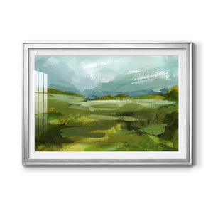 Emerald View II - Modern Framed Art Print