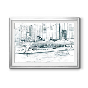Ferryboats II - Modern Framed Art Print