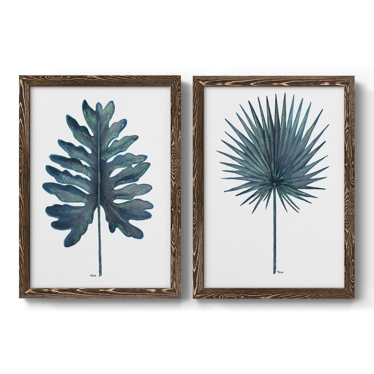 Blue Oasis I - Premium Framed Canvas 2 Piece Set - Ready to Hang