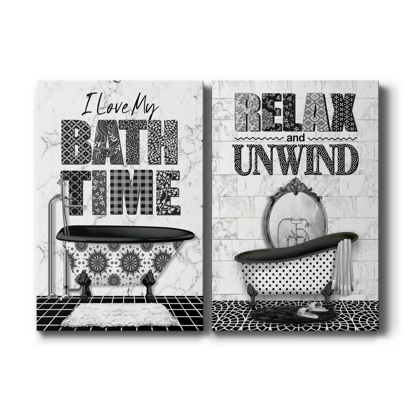 Bath Time - Canvas Art Set