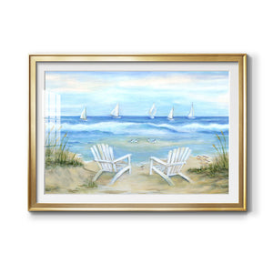 Seaside Escape - Modern Framed Art Print