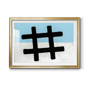 Hashtag - Modern Framed Art Print