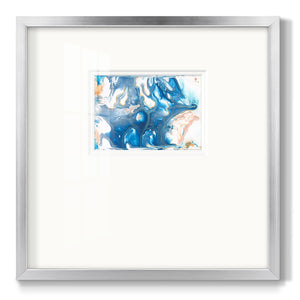 Dancing Blue II Premium Framed Print Double Matboard