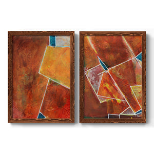 Primary Connection I - Barnwood Framed Canvas Set