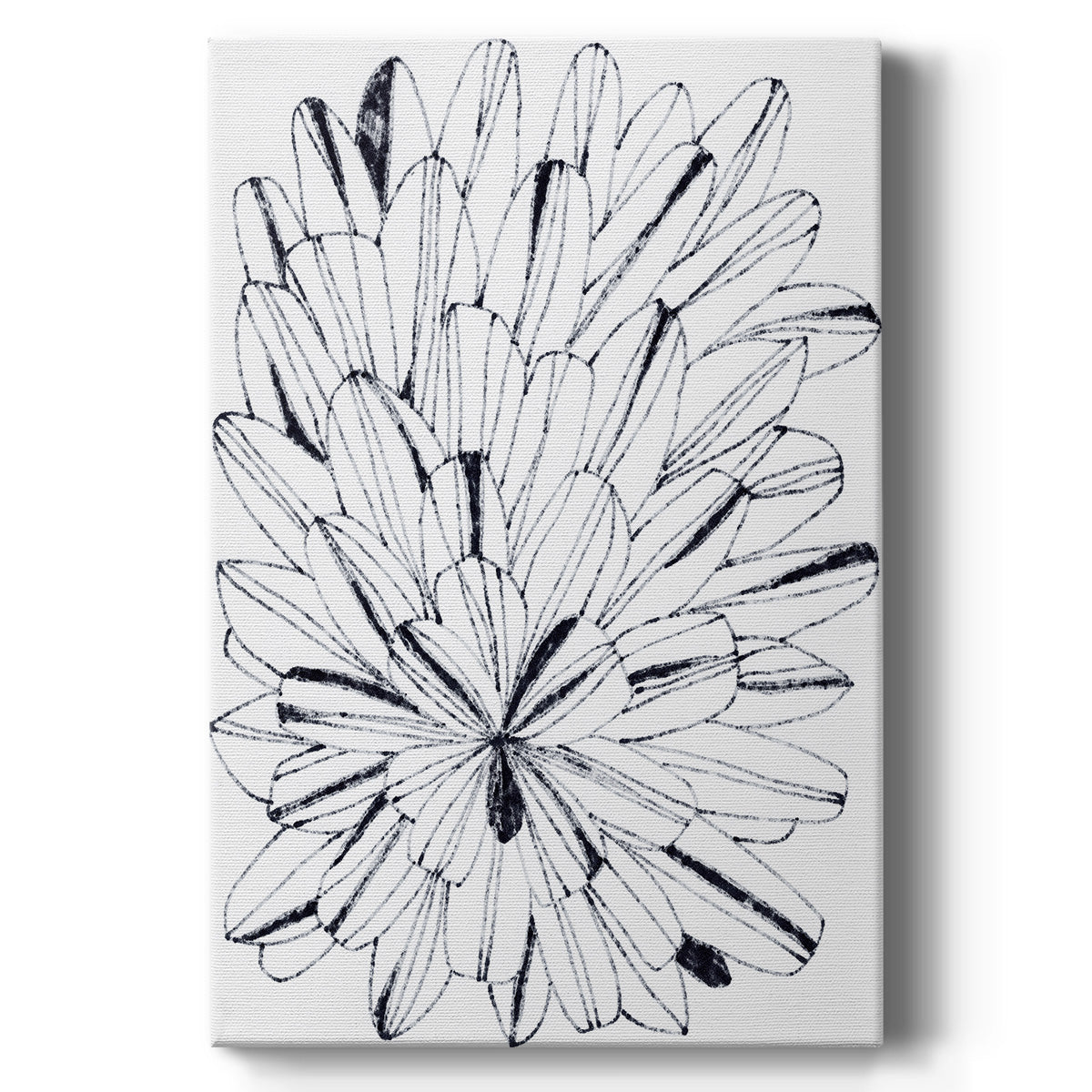 Monochrome Kaleidoscope I - Canvas Art Print