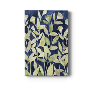 Indigo Blooming Night II - Canvas Art Print