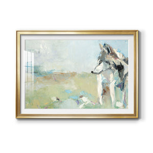 Lone Wolf - Modern Framed Art Print