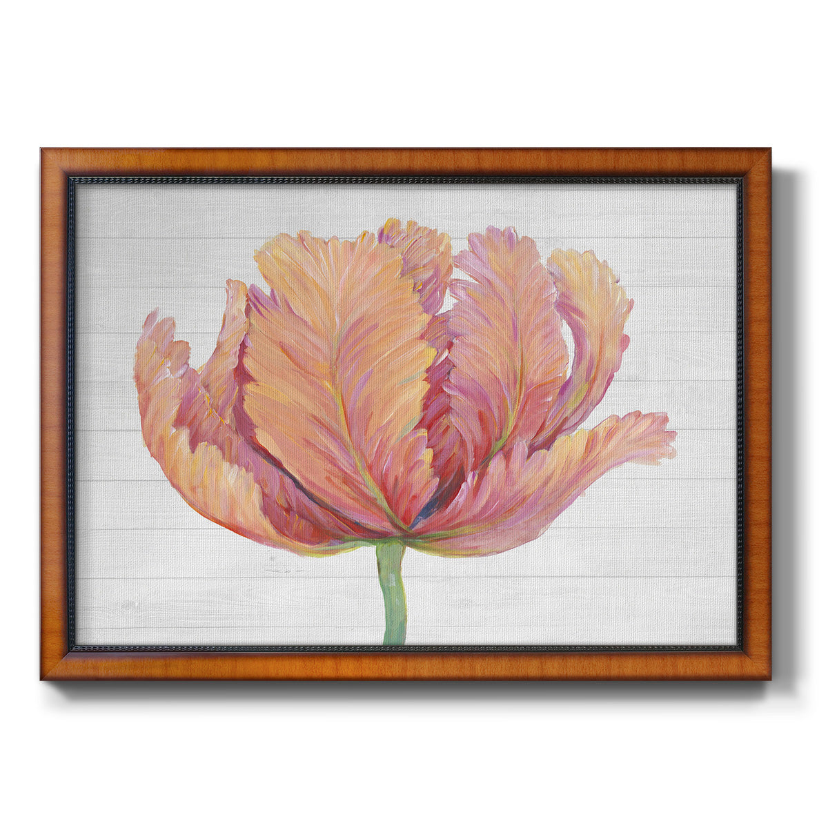 Single Pink Bloom I Premium Framed Canvas- Ready to Hang