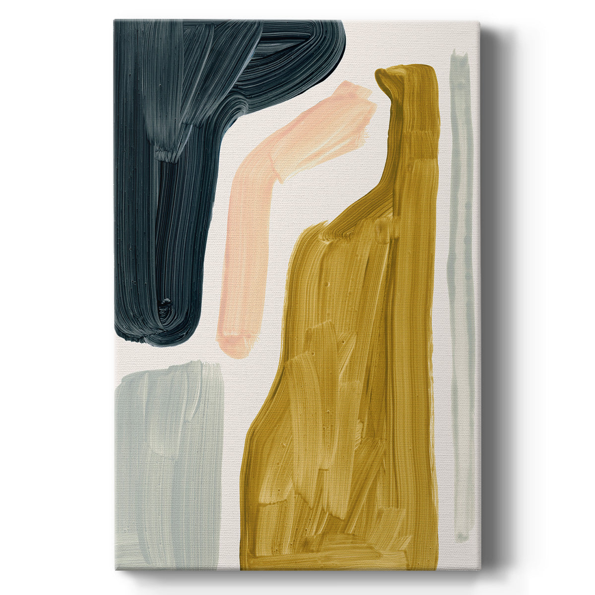 Brushy Shapes I - Canvas Art Print