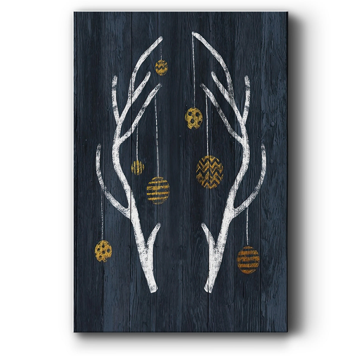 Antlers & Ornaments - Canvas Art Print