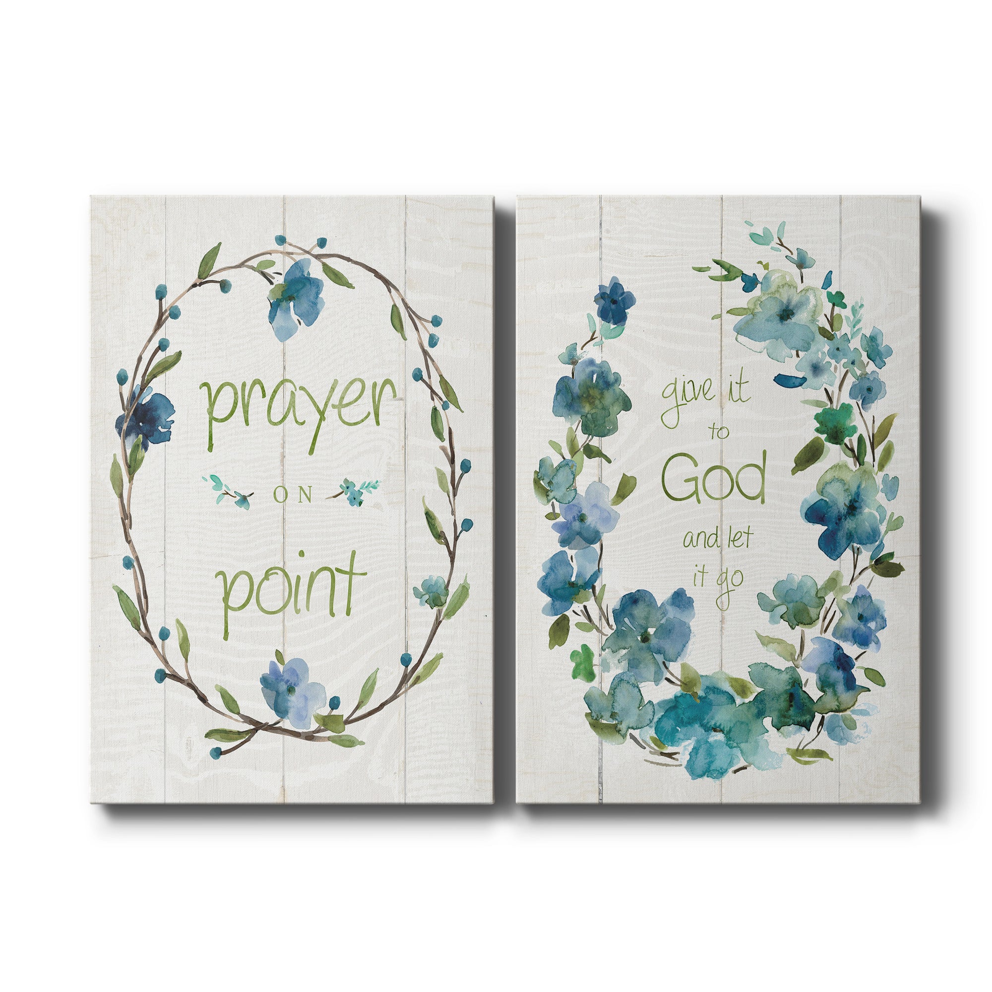 Prayer On Point Premium Gallery Wrapped Canvas - Ready to Hang - Set of 2 - 8 x 12 Each
