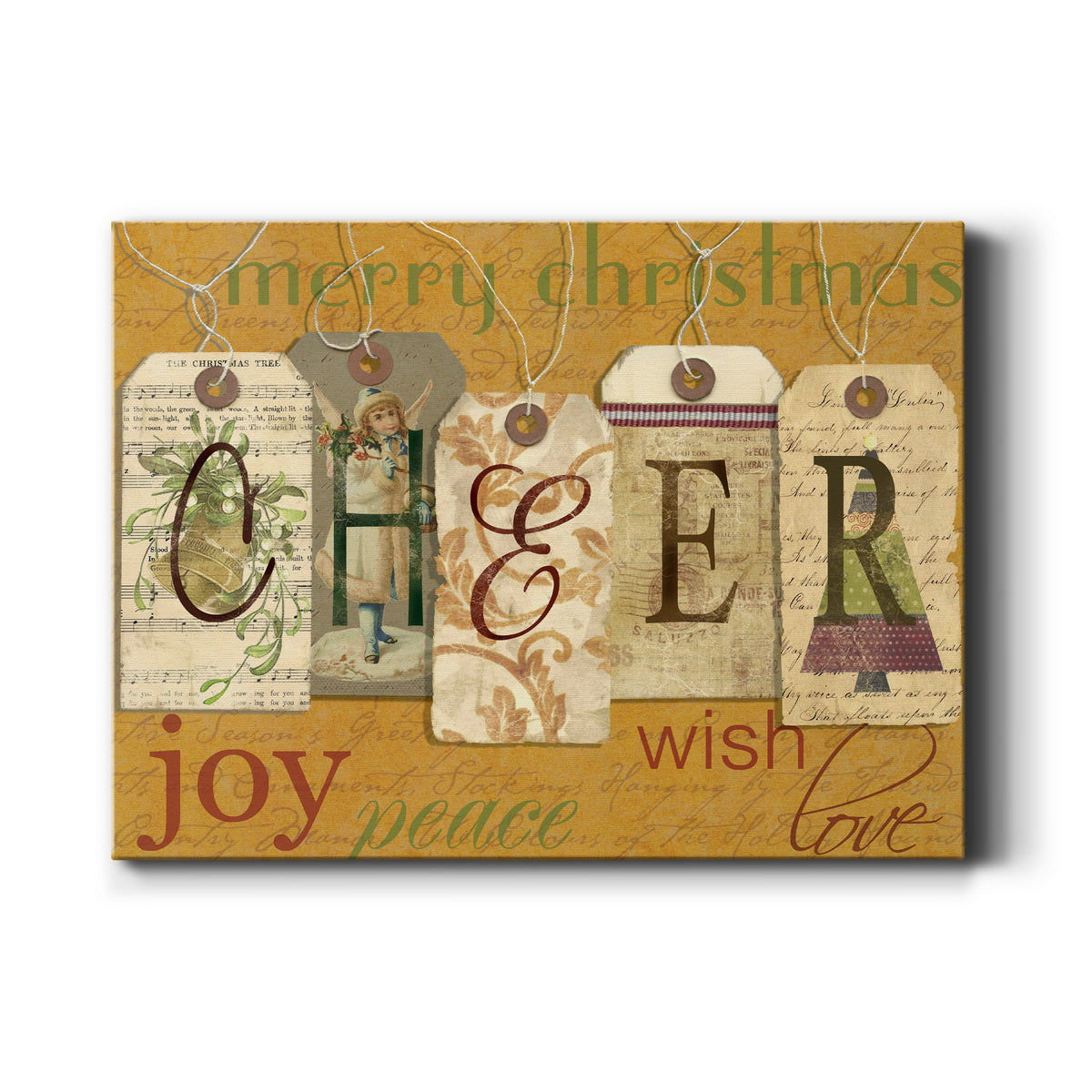 Cheer Tags - Premium Gallery Wrapped Canvas  - Ready to Hang