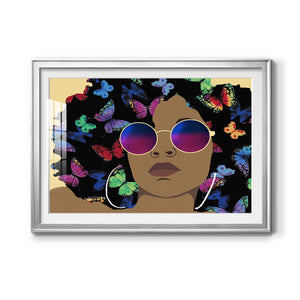 Butterfly Diva I - Modern Framed Art Print
