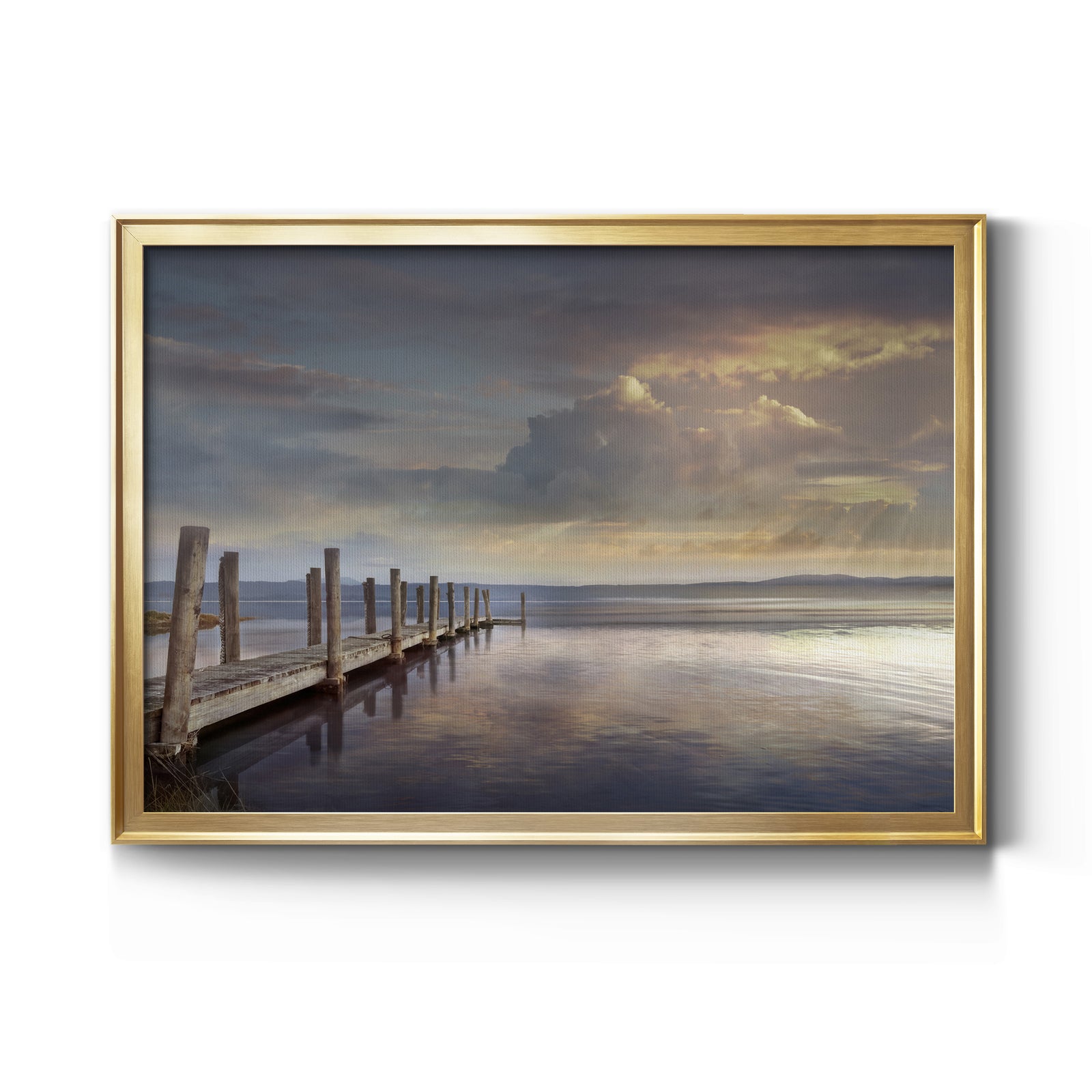 Evening Reflection - Modern Framed Canvas Print