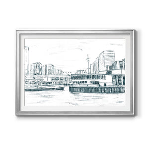 Ferryboats III - Modern Framed Art Print