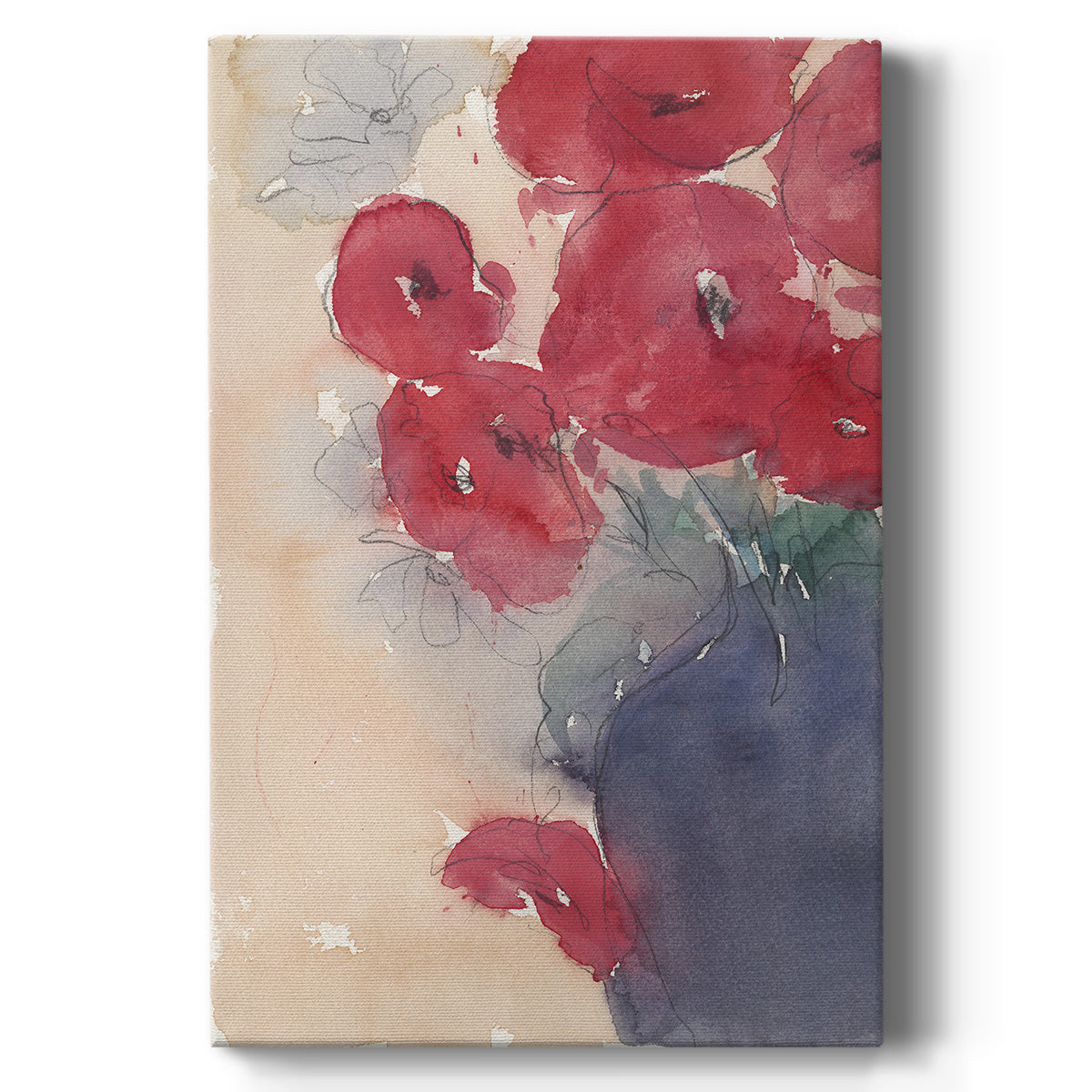 Pop of Red I Premium Gallery Wrapped Canvas - Ready to Hang