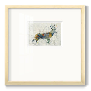 Deer Totem Premium Framed Print Double Matboard