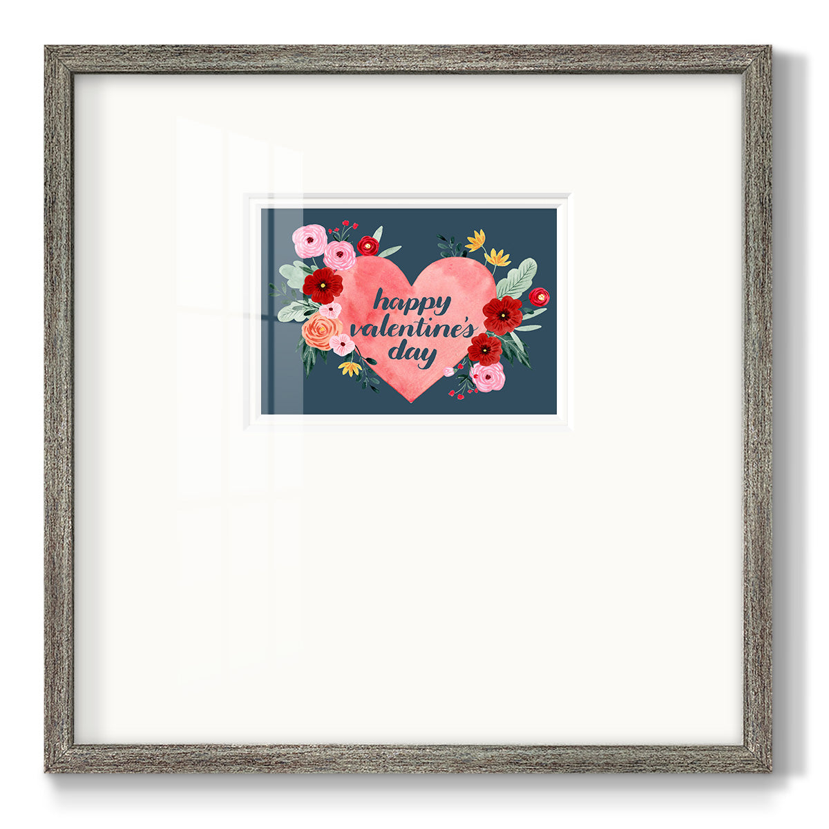 Sweet Hearts Collection A Premium Framed Print Double Matboard