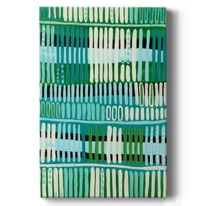 Teal Pattern I Premium Gallery Wrapped Canvas - Ready to Hang