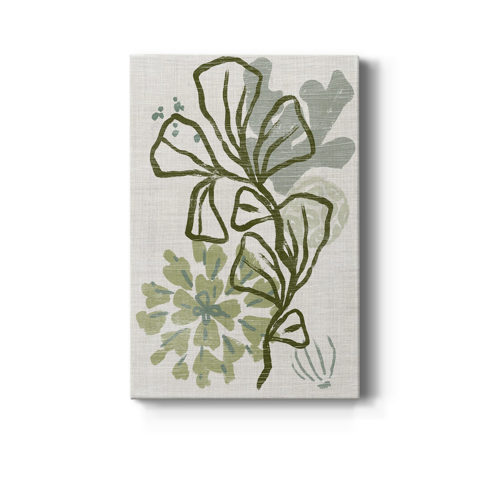 Coral Blockprint III - Canvas Art Print