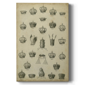 Heraldic Crowns & Coronets II Premium Gallery Wrapped Canvas - Ready to Hang