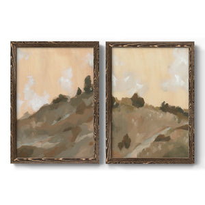 Hillside Walking Path III - Barnwood Framed Canvas Set
