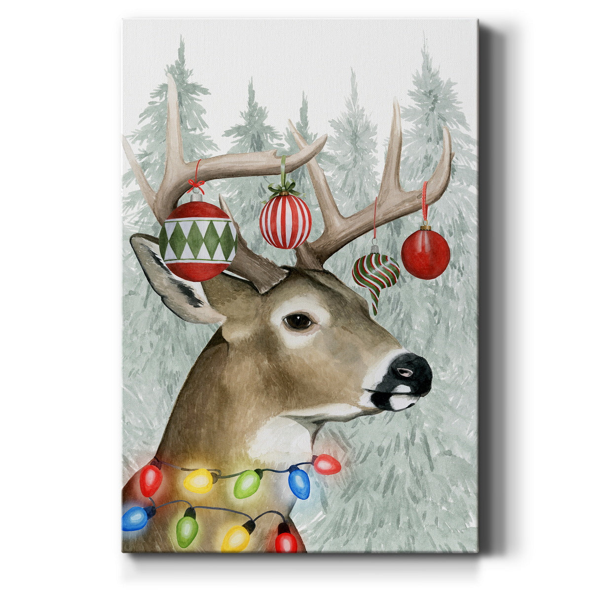 Festive Forest Collection B Premium Gallery Wrapped Canvas - Ready to Hang