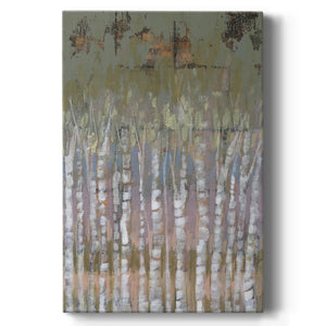 Pastel Birchline II Premium Gallery Wrapped Canvas - Ready to Hang