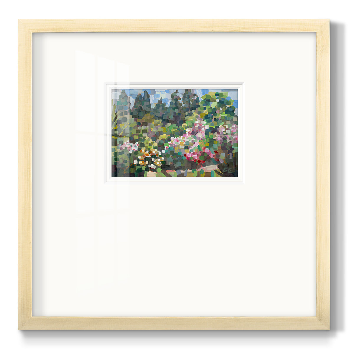 Arboretum in Spring Premium Framed Print Double Matboard