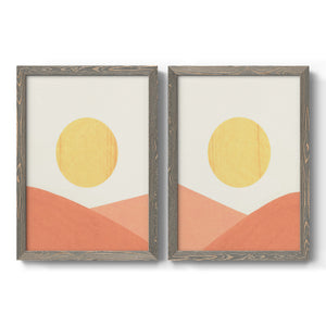 Simple Boho Sun I - Premium Framed Canvas 2 Piece Set - Ready to Hang