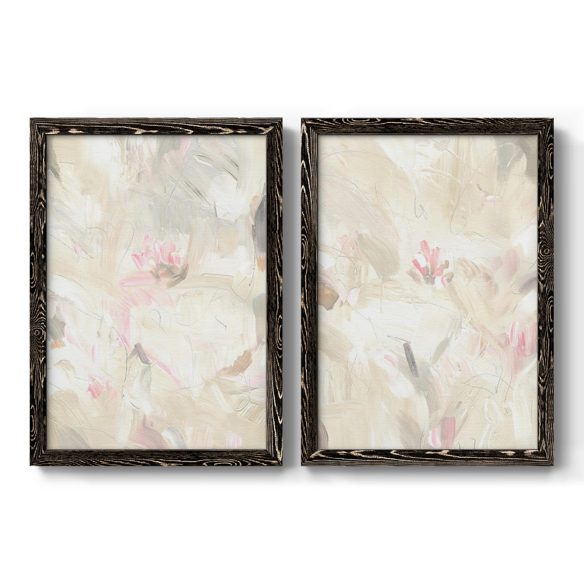 Soft Abstraction I - Premium Framed Canvas 2 Piece Set - Ready to Hang