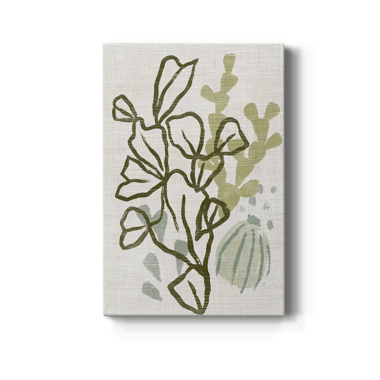 Coral Blockprint IV - Canvas Art Print