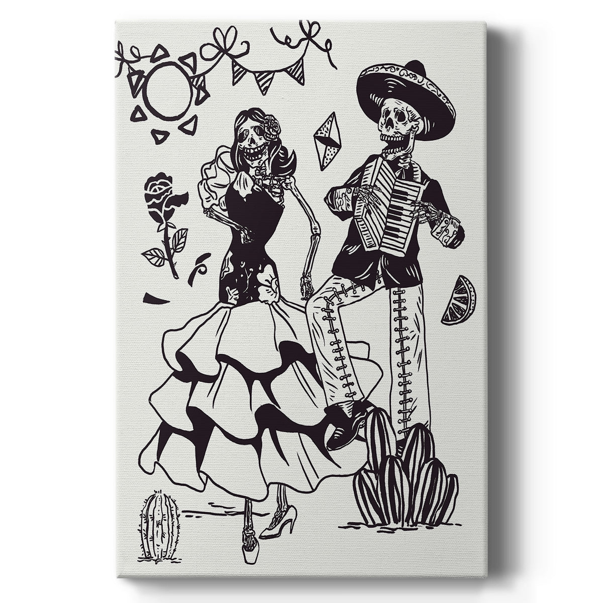 Day of the Dead Parade III - Canvas Art Print