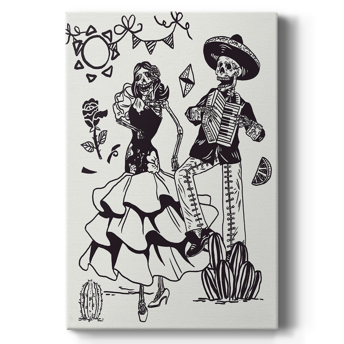 Day of the Dead Parade III Premium Gallery Wrapped Canvas - Ready to Hang