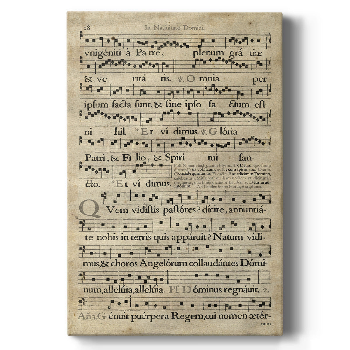 Vellum Songbook III - Canvas Art Print