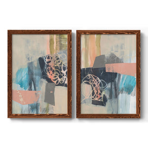 Reductive I - Barnwood Framed Canvas Set