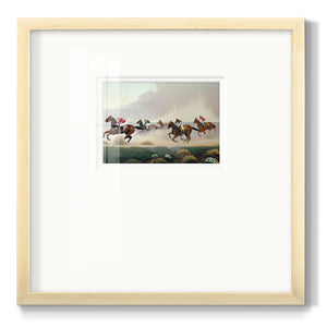 Gray Day at the Races Premium Framed Print Double Matboard