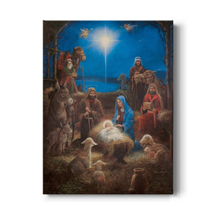 The Nativity - Premium Gallery Wrapped Canvas  - Ready to Hang