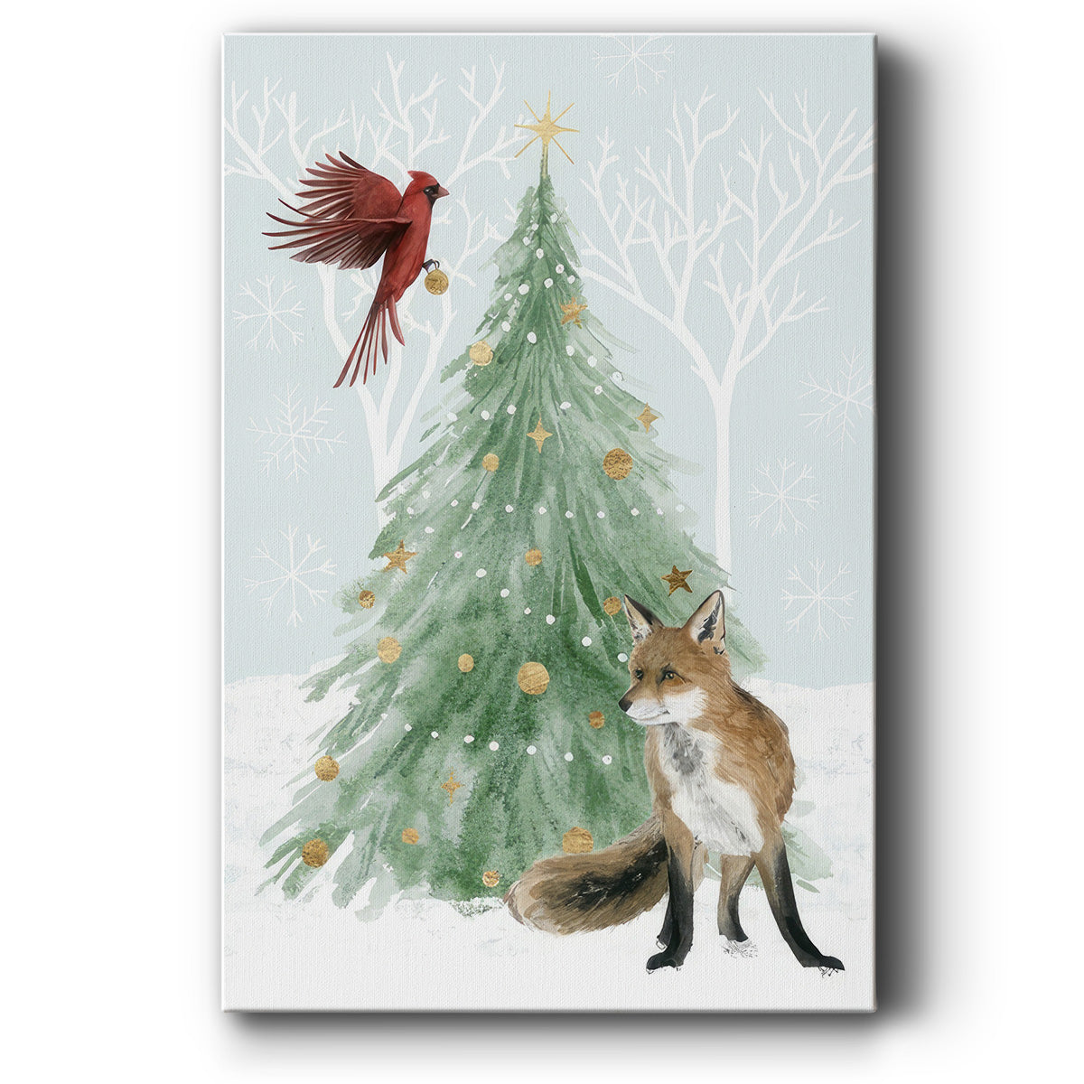 Christmas in the Forest Collection B - Canvas Art Print