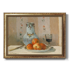 Still Life with Apples and Pitcher Premium Framed Canvas- Ready to Hang