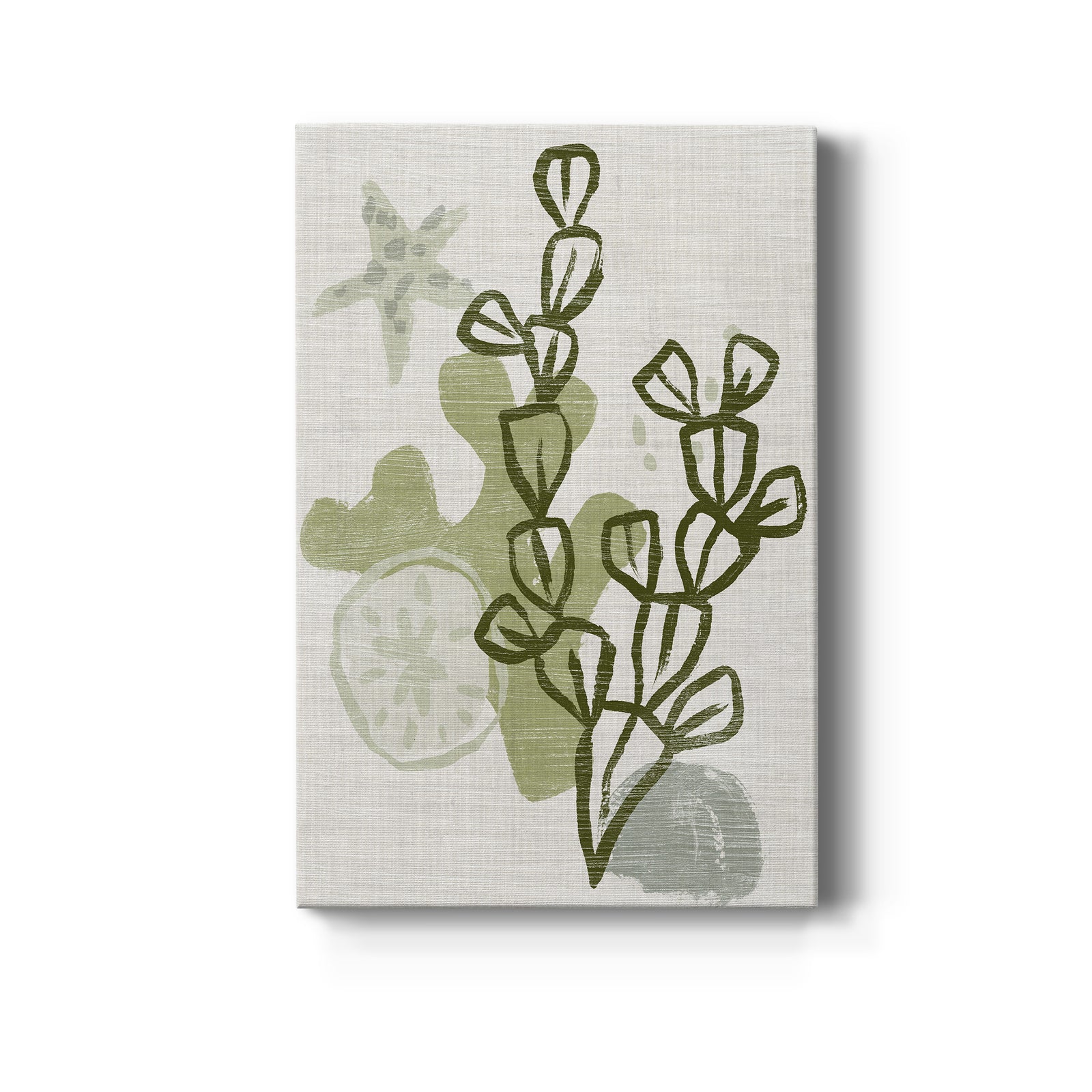 Coral Blockprint I - Canvas Art Print