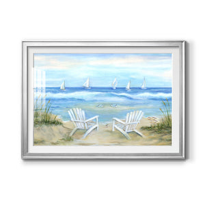 Seaside Escape - Modern Framed Art Print