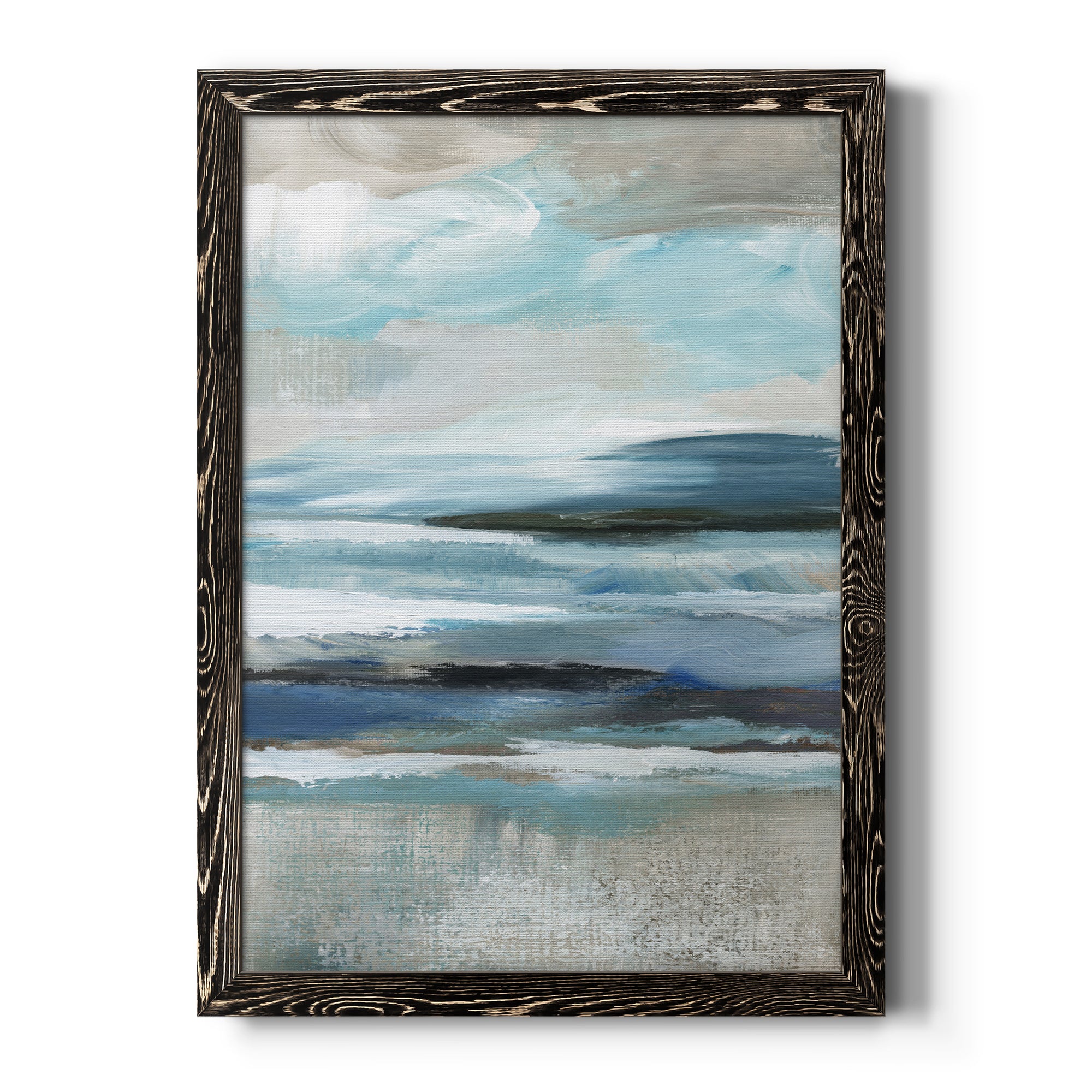 Distant Drama II - Premium Canvas Framed in Barnwood - Ready to Hang