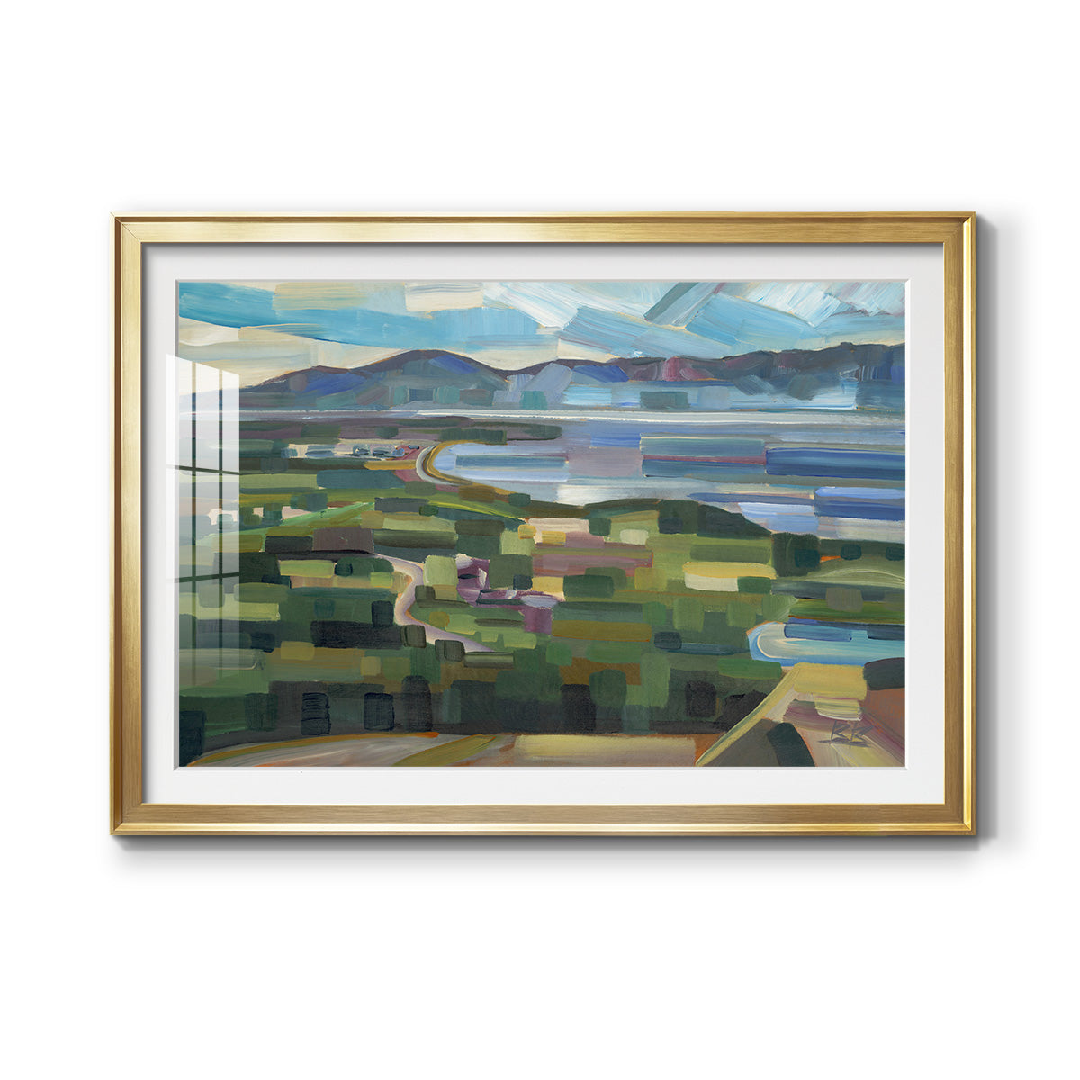 View From Goose Park - Modern Framed Art Print