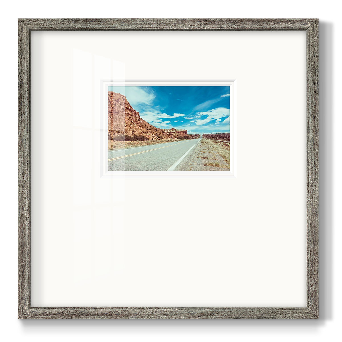 New Mexico Drive II Premium Framed Print Double Matboard