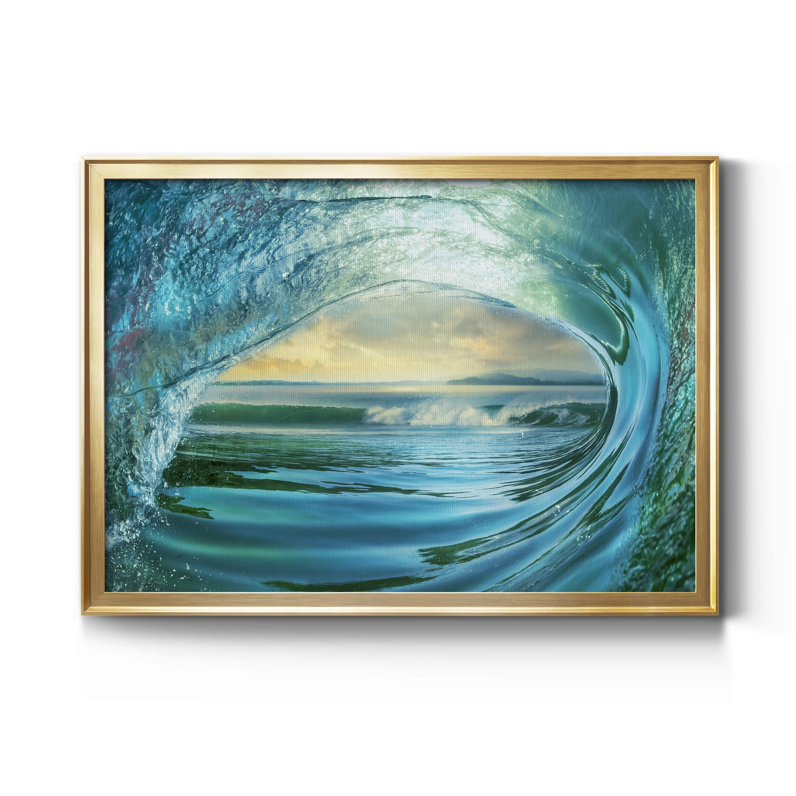 Big Wave - Modern Framed Canvas Print