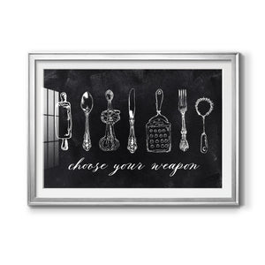 Choose Your Weapon - Modern Framed Art Print