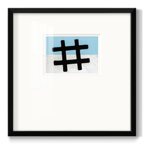 Hashtag- Premium Framed Print Double Matboard